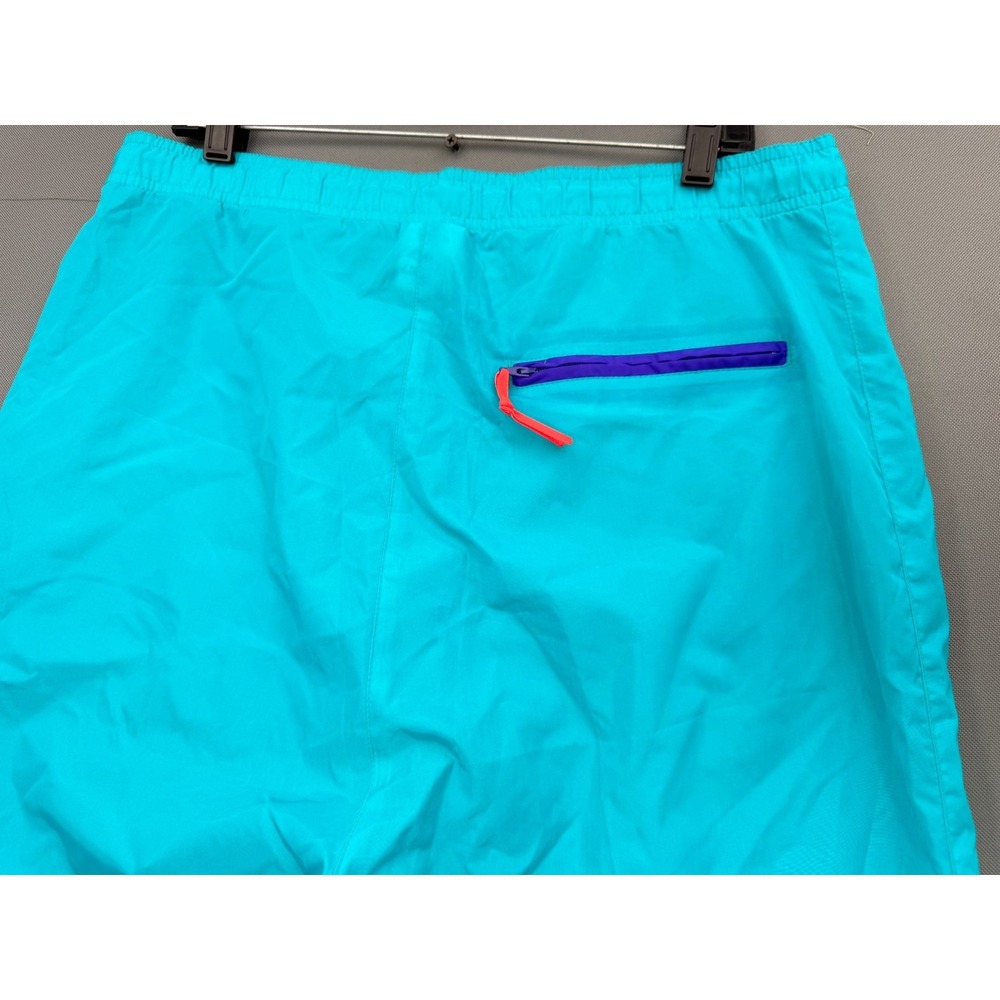 Woolrich Vintage Sea Jade Nylon Wind Pants Teal Purple Zipper Pocket Men's M